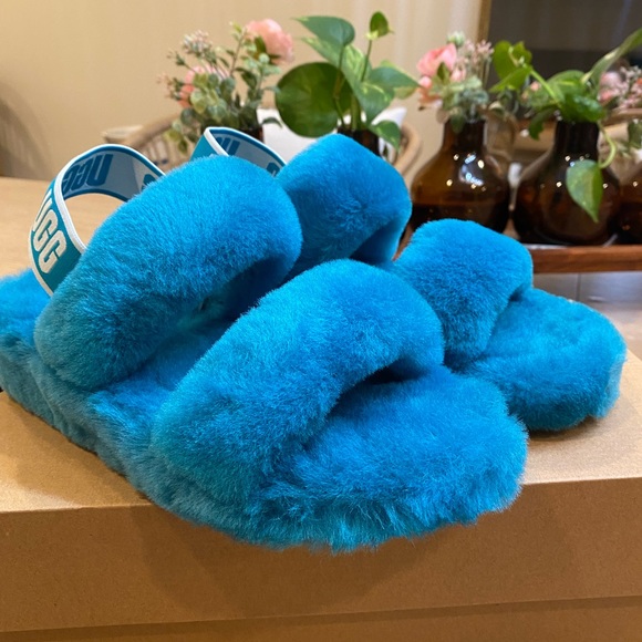 UGG Shoes - UGG oh yeah aquatic blue slingback sandals shoes 8 Womans original